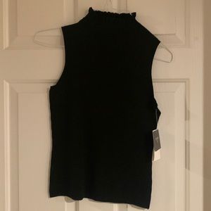 Studio g women’s black knit top Large sleeveless